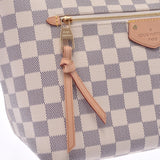 LOUIS Vuitton Louis Vuitton Damien Zulu Jena pm White n44039 ladies Damien Zulu canvas tote A-rank used silver stock