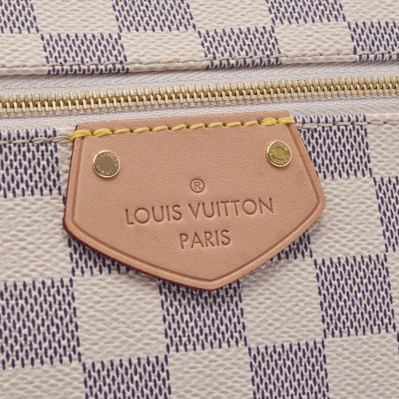 LOUIS VUITTON ルイヴィトン ダミエ アズール イエナPM 白 N44039 レディース ダミエアズールキャンバス トートバッグ Aランク 中古 銀蔵