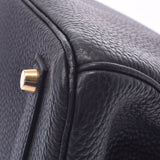 HERMES Hermes Birkin 35 black gold metal fittings □ B engraved (around 1998) Unisex Togo handbag A rank used Ginzo