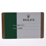 ROLEX ロレックス ヨットマスター 116655 メンズ エバーローズゴールド/ラバー 腕時計 自動巻き 黒文字盤 Aランク 中古 銀蔵