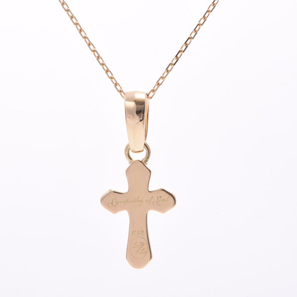 Sympathy of Soul Cross Necklace Unisex K18YG Necklace A Rank Used Ginzo