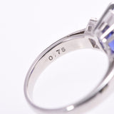 TASAKI Tasaki Tanzanite 5.67ct Diamond 0.75ct 12.5 Ladies Pt900 Platinum Ring / Ring A Rank Used Ginzo