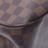 LOUIS VUITTON Damier使用棕色N51128中性Damier帆布手提袋BC等级二手Ginzo