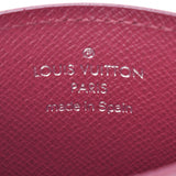 LOUIS Vuitton Louis Vuitton epiport cult saanpur Pass case Fusia m60327 unisex Epi leather card case a-rank used silver stock