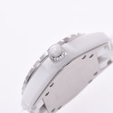 CHANEL 香奈儿 J12 33mm 12P 钻石 H1628 男孩白色陶瓷/SS 手表石英白色表盘 A 级二手银藏