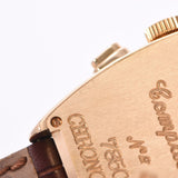 FRANCK MULLER Franck Muller Toneau Kerberbex Chrono 7850CC Men's YG/Leather Watch Automatic Silver Dial A Rank Used Ginzo