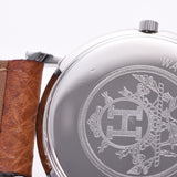 HERMES エルメス セリエウォッチ ボーイズ GP/SS/革 腕時計 クオーツ アイボリー文字盤 Aランク 中古 銀蔵