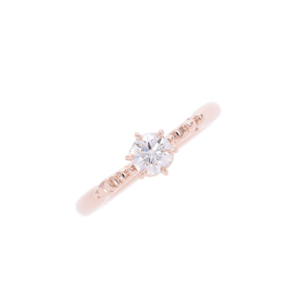 Design ring 0.33ct f-v2-3ex 9 ladies k18pg ring ring