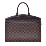 LOUIS Vuitton Louis Vuitton Damier Riviera SP order Brown n48022 ladies Damier canvas handbag AB rank used silver stock