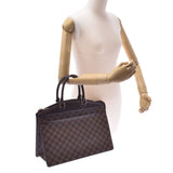 LOUIS Vuitton Louis Vuitton Damier Riviera SP order Brown n48022 ladies Damier canvas handbag AB rank used silver stock