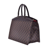 LOUIS Vuitton Louis Vuitton Damier Riviera SP order Brown n48022 ladies Damier canvas handbag AB rank used silver stock