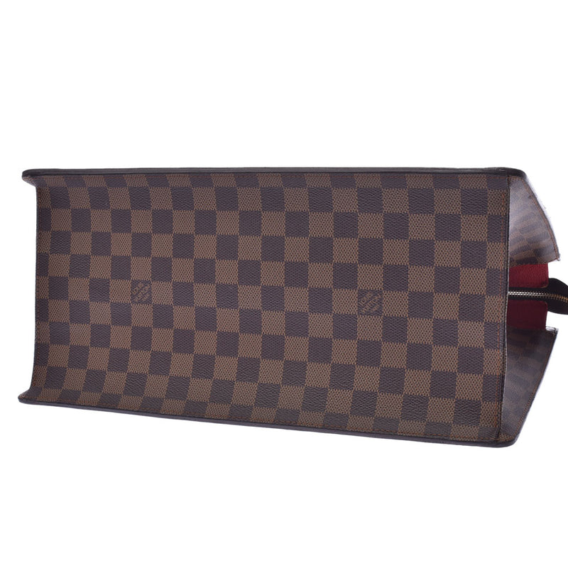 LOUIS Vuitton Louis Vuitton Damier Riviera SP order Brown n48022 ladies Damier canvas handbag AB rank used silver stock