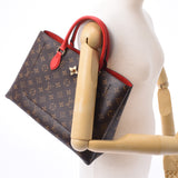 LOUIS VUITTON Monogram Flower手提袋Kokuriko M43553女士Monogram帆布手提袋A级二手Ginzo