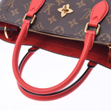 LOUIS VUITTON Monogram Flower手提袋Kokuriko M43553女士Monogram帆布手提袋A级二手Ginzo