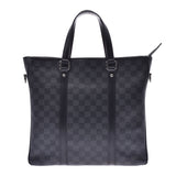 LOUIS VUITTON ルイヴィトン ダミエ グラフィット タダオ 2WAYバッグ 黒/グレー N41467 メンズ ハンドバッグ Aランク 中古 銀蔵