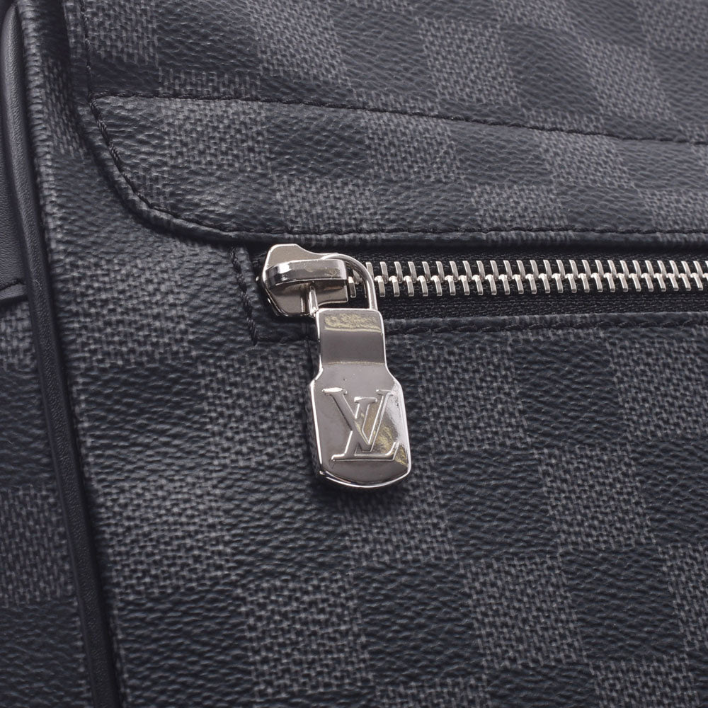 Louis Vuitton Black Leather and Damier Tressage City Steamer