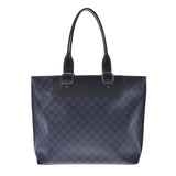 LOUIS VUITTON ルイヴィトン ダミエ コバルト カバヴォワヤージュ ネイビー系/黒 N41397 メンズ レザー トートバッグ ABランク 中古 銀蔵