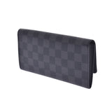 LOUIS VUITTON Louis Vuitton Damier Grafitt Portofoile Ron Modulable Black/Grey N63084 Men's Damie Grafitt Canvas Long Wallet AB Rank Used Ginzo