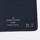 LOUIS VUITTON Louis Vuitton Taiga Portofeuil Brothers Blue Marine M30502 Men's Leather Wallet AB Rank Used Ginzo