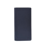 LOUIS VUITTON Louis Vuitton Taiga Portofeuil Brothers Blue Marine M30502 Men's Leather Wallet AB Rank Used Ginzo