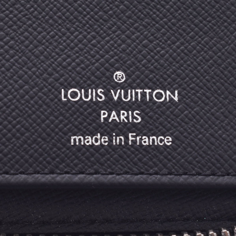 LOUIS Vuitton Louis Vuitton graphic zippy wallet velvet current black/grey n63095 men's Damier graphic fit canvas long wallet AB rank used silver stock