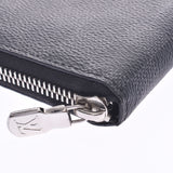 LOUIS Vuitton Louis Vuitton graphic zippy wallet velvet current black/grey n63095 men's Damier graphic fit canvas long wallet AB rank used silver stock