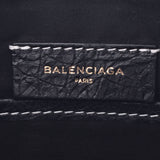 BALENCIAGA Balenciaga Bazaar Black Gray Pink 443658 Unisex Calf Clutch Bag AB Rank Used Ginzo