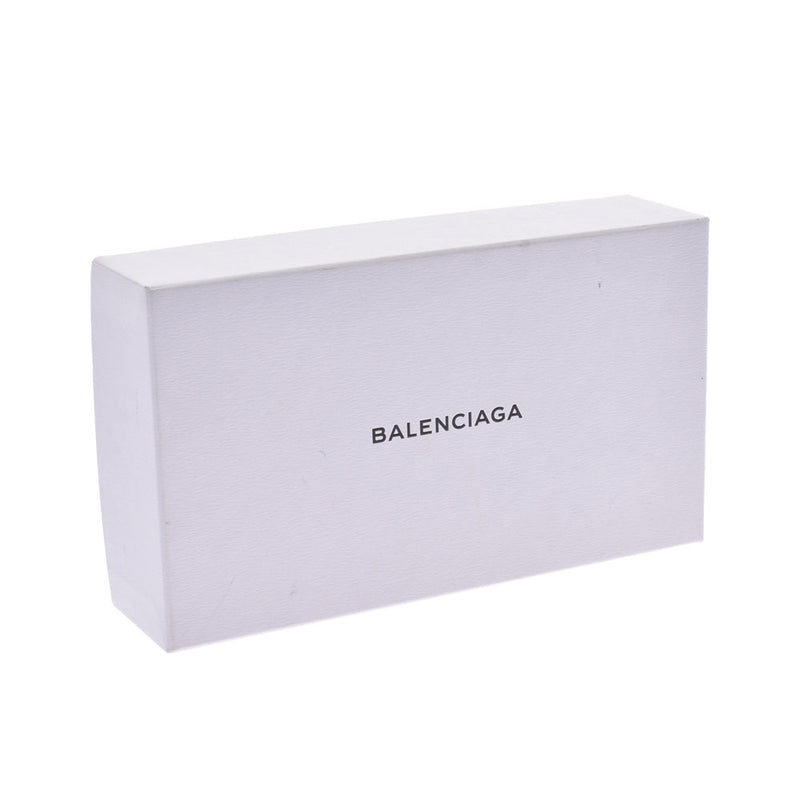 BALENCIAGA Balenciaga money Gray Silver Bracket 163471 unisex scarf long wallet B rank used silver