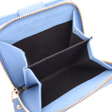 GUCCI Guccima Compact Zip Outlet Blue 449395 Unisex Carf Two Folding Purse A Rank used silverware