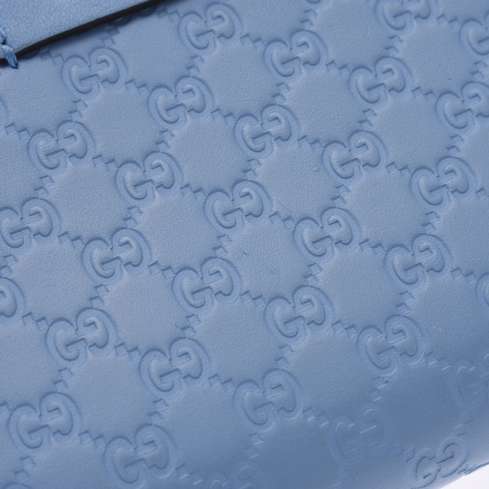 グッチグッチシマ コンパクトジップ アウトレット ブルー ユニセックス