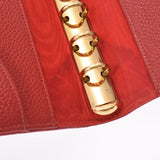 CHANEL シャネル 手帳カバー 赤 レディース キャビアスキン 手帳カバー ABランク 中古 銀蔵