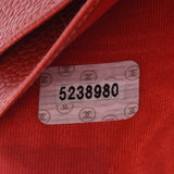 CHANEL シャネル 手帳カバー 赤 レディース キャビアスキン 手帳カバー ABランク 中古 銀蔵