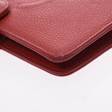 CHANEL シャネル 手帳カバー 赤 レディース キャビアスキン 手帳カバー ABランク 中古 銀蔵