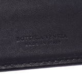 BOTTEGAVENETA ボッテガヴェネタ イントレチャート 二ツ折長財布 アウトレット 黒 ユニセックス カーフ 長財布 Bランク 中古 銀蔵