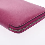 HERMES Hermes Azap Long Silk in Rose Purple C Engraved (Around 2018) Ladies Vaux Epson Long Wallet B Rank Used Ginzo