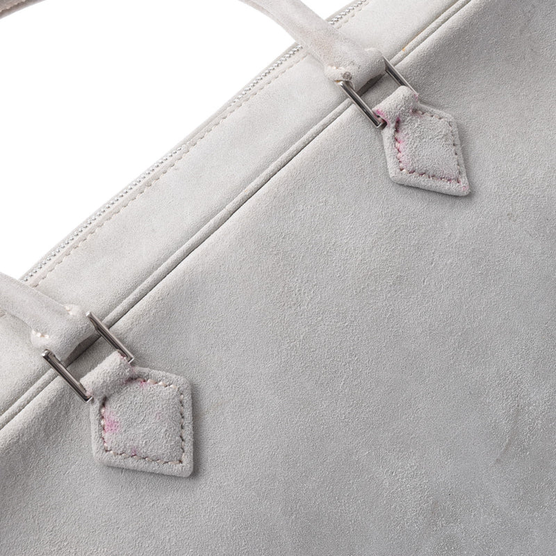 HERMES Hermes plum Elan gray silver metal fittings □ G engraved (around 2003) Ladies Dobris handbag B rank used Ginzo