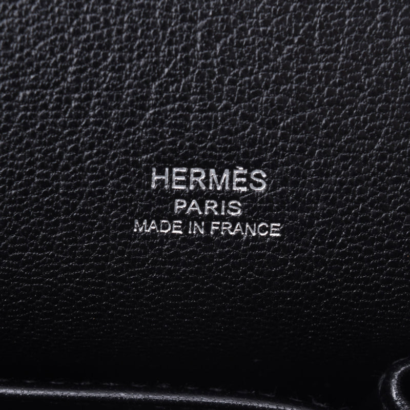 HERMES Hermes Gypsierre 28 Black Silver Golden Combine O Imprint (about 2011) Unisex Trillon Clement Shoulder Bag AB Rank used silver warehouse