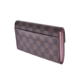 LOUIS VUITTON Louis Vuitton Monogram Portofeuil Sarah Rose Ballerine N60114 Unisex Monogram Canvas Long Wallet A Rank Used Ginzo