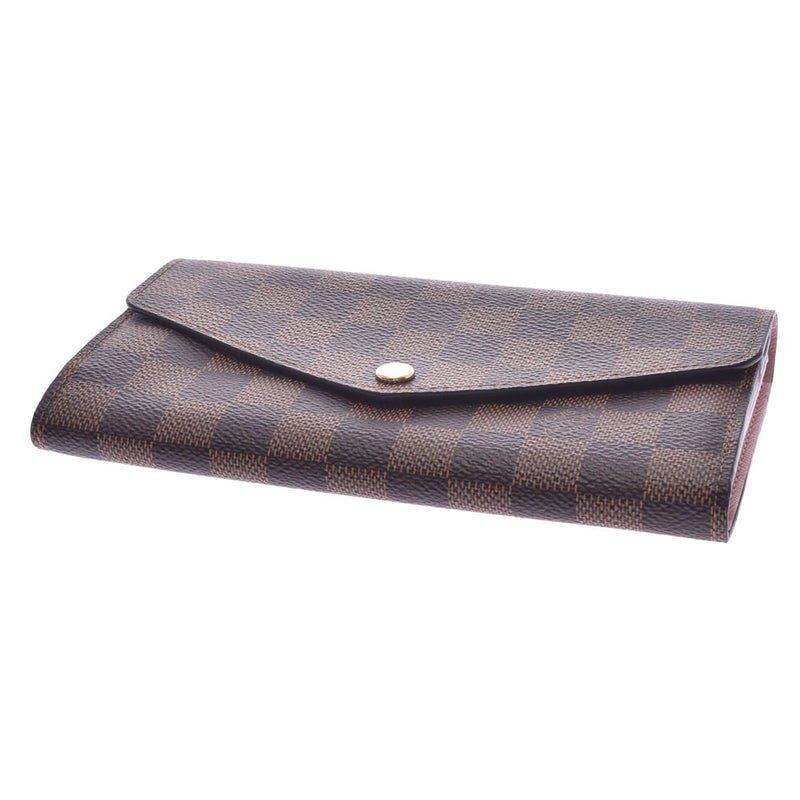 LOUIS VUITTON Louis Vuitton Monogram Portofeuil Sarah Rose Ballerine N60114 Unisex Monogram Canvas Long Wallet A Rank Used Ginzo