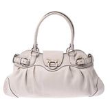 Salvatore Ferragamo,Ferragamo,象牙,女士,Carf,Handbag A Rank,使用银器