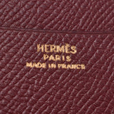 HERMES爱马仕议程通用GM黑色/波尔多银金属配件○Z刻（约1996年）中性Kushbel笔记本封面B等级二手Ginzo