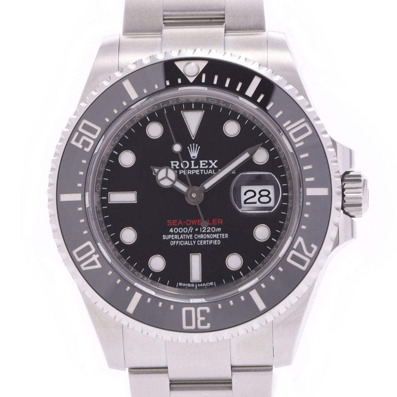 ROLEX Rolex Seedweller MK1 Dial 126600 Men's SS Watch Automatic Black Dial A Rank Used Ginzo