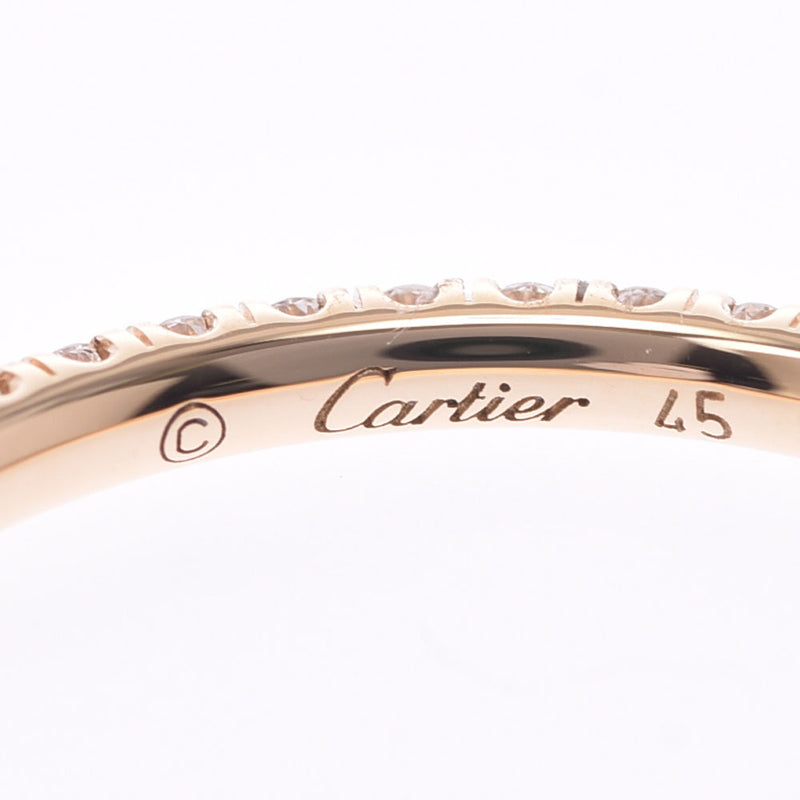 CARTIER Cartier Cartier Cartier Cartier Cartier Cartiere#45全Etanity环5号K18YG/钻石戒指A等级二手银藏
