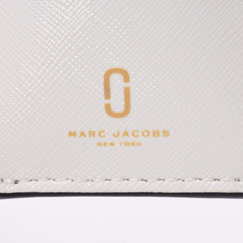 MARC JACOBS Marc Jacobs迷你三折黑色/多m0014492-002妇女的牛地板皮革三折钱包新银股票