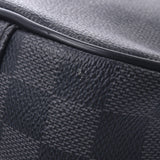 LOUIS VUITTON Louis Vuitton Damier Grafitt Ambrail Black/Grey N41289 Men's Damie Grafitt Canvas Body Bag AB Rank Used Ginzo