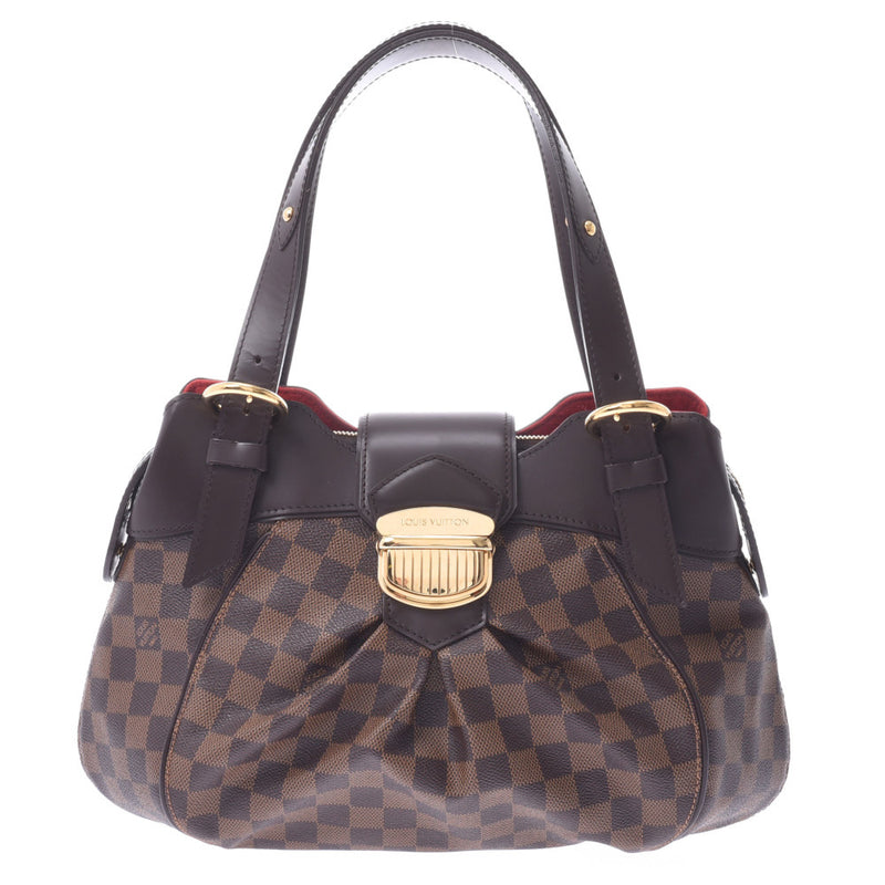 LOUIS VUITTON Louis Vuitton Damier Sistina PM Brown N41542 Ladies Damier Canvas Handbag A Rank Used Ginzo