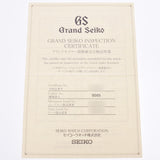 Seiko Seiko Grand Sebro SBGR053男士SS手表自动弯曲黑色桌A  - 使用水池