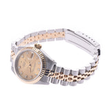 ROLEX Rolex Datejust 10P Diamond 69173G Ladies YG/SS Watch Automatic Champagne Dial AB Rank Used Ginzo