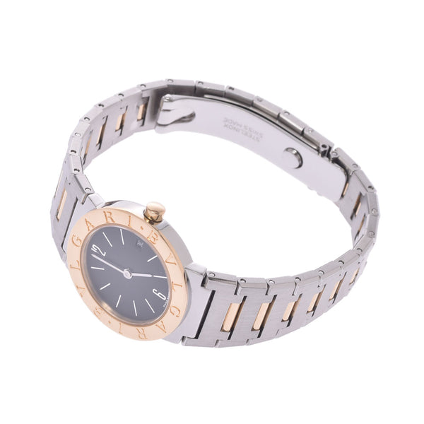 BVLGARI Bvlgari Bvlgari Bvlgari 26 BB26SG Ladies SS/YG Watch Quartz Black Dial A Rank Used Ginzo