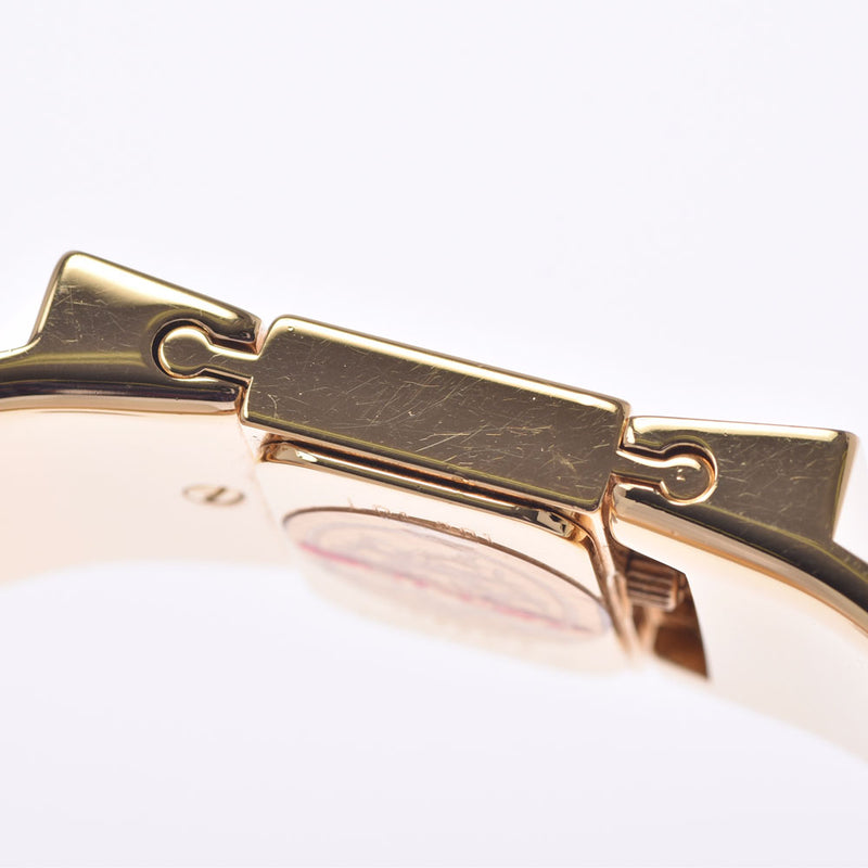 HERMES エルメス ロケ LO1.201 レディース GP/七宝 腕時計 クオーツ ゴールドタペストリー文字盤 ABランク 中古 銀蔵